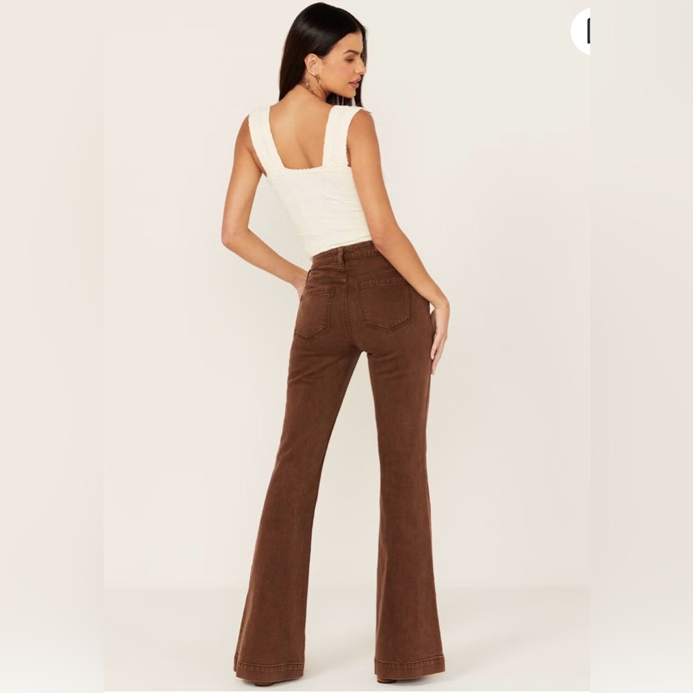 SHYANNE WOMEN'S PINECONE HIGH RISE STRETCH FLARE JEANS sz 30x34 - Picture 3 of 14